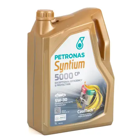 5L 5 Liter PETRONAS Syntium 5000 CP 5W-30 Motor&ouml;l &Ouml;l MB 229.51/52 PSA B712290 Renault RN17