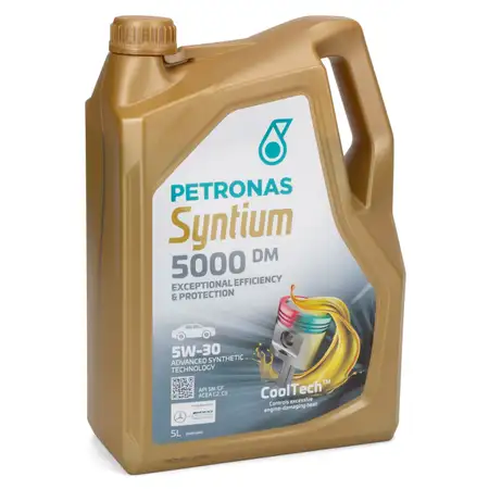 5L 5 Liter PETRONAS Syntium 5000 DM 5W-30 Motor&ouml;l &Ouml;l BMW LL-04 MB 229.51/52 VW 505.00/01