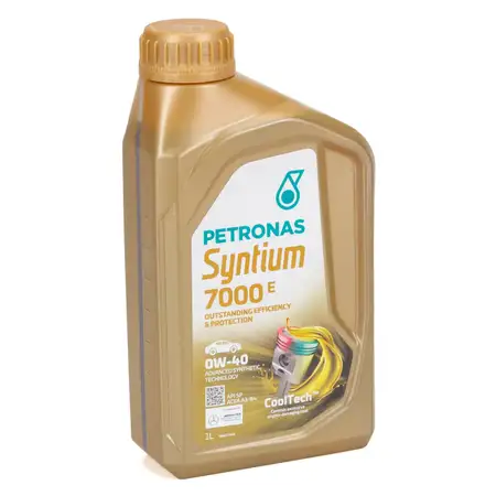 1L 1 Liter PETRONAS Syntium 7000 E 0W-40 Motor&ouml;l &Ouml;l BMW LL-01 MB 229.5 VW 502/505.00