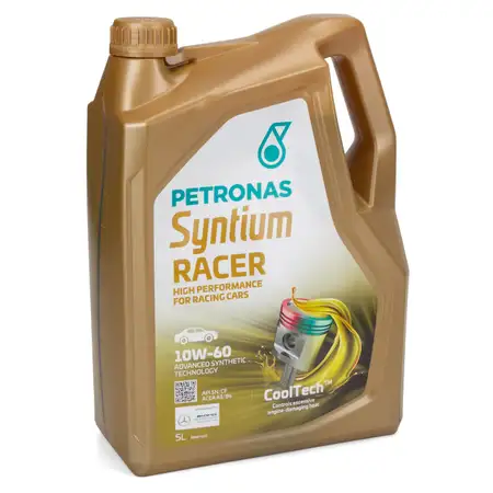 5L 5 Liter PETRONAS Syntium RACER 10W-60 Motor&ouml;l API SN/CF ACEA A3/B4 FCA 9.55535-H3