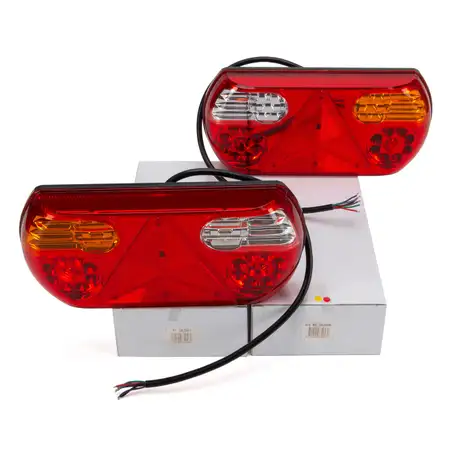 2x PROPLUS LED R&uuml;ckleuchte Heckleuchte Leuchte 6 Funktionen IP67 PKW Anh&auml;nger Wohnwagen