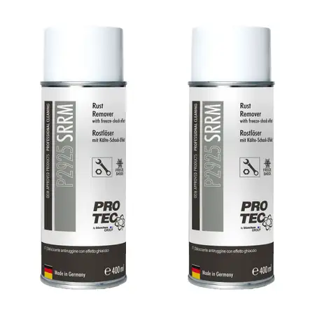 2x 400ml PROTEC P2925 Rostl&ouml;ser Spray Rostentferner SRRM mit K&auml;lte-Schock-Effekt