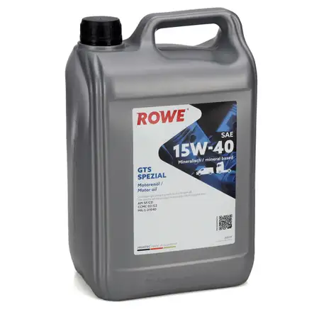 5L 5 Liter ROWE GTS SPEZIAL 15W-40 15W40 Motor&ouml;l &Ouml;l API SF/CD CCMC D/G2 MIL-L-2104D