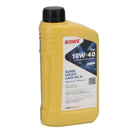 1L 1 Liter ROWE SUPER LEICHTLAUF HC-O 10W-40 10W40 Motor&ouml;l &Ouml;l MB 229.3 VW 501.01/505.00