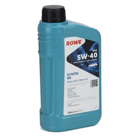 1L 1 Liter ROWE SYNTH RS 5W40 Motor&ouml;l &Ouml;l MB 229.5 Porsche A40 PSA B712296 VW 502/505.00