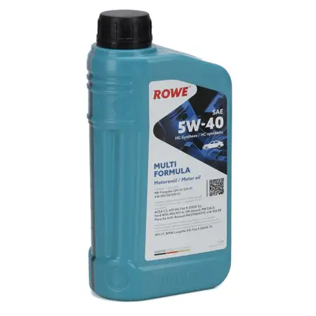 1L 1 Liter ROWE MULTI FORMULA 5W-40 5W40 Motor&ouml;l &Ouml;l MB 229.31/51 VW 505.00/505.01