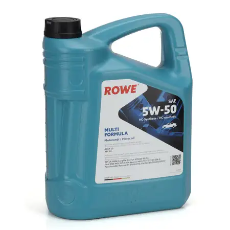 5L 5 Liter ROWE MULTI FORMULA 5W-50 Motor&ouml;l &Ouml;l ACEA C3 API SN BMW LL-04 VW 502/505.00