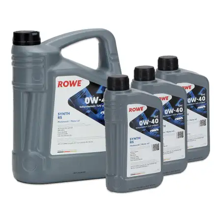 8L 8 Liter ROWE SYNTH RS 0W40 Motor&ouml;l &Ouml;l MB 229.5 Porsche A40 PSA B712296 VW 502/505.00