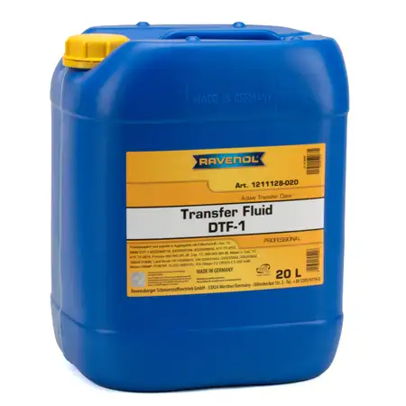 20L 20 Liter RAVENOL Getriebe&ouml;l TRANSFER FLUID DTF-1 ehemals TF-0870