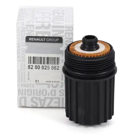 ORIGINAL Renault &Ouml;lfilter + &Ouml;lfiltergeh&auml;use Clio 2 Kangoo Twingo 1 1.2 54-75 PS 8200025862