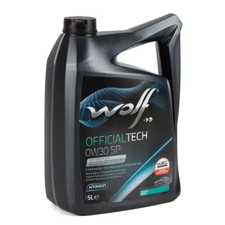 5L 5 Liter WOLF OFFICIALTECH 0W30 SP Motor&ouml;l &Ouml;l BMW Longlife-12FE, MB 227.61 229.61