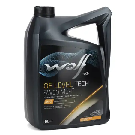 5L 5 Liter WOLF OE LEVEL TECH 5W30 MS-F Motor&ouml;l &Ouml;l FORD WSS-M2C913-C/-D RENAULT RN0700