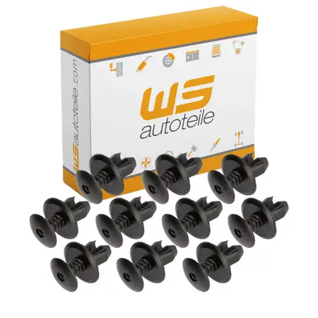 10x Clips Befestigungsclips Spreiznieten Verkleidung f&uuml;r VW SEAT SKODA 7H086729901C