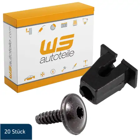 40 St&uuml;ck Spreizmutter Schraubent&uuml;lle Clips + TORX Schraube f&uuml;r AUDI SEAT SKODA VW