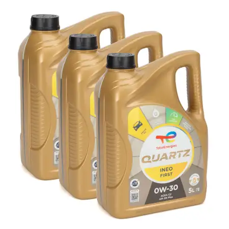 15L 15 Liter TOTAL QUARTZ INEO FIRST 0W-30 Motor&ouml;l &Ouml;l ACEA C2 PSA B71 2312/2302