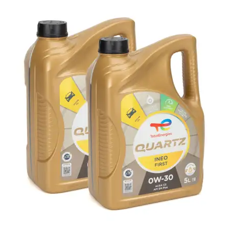 10L 10 Liter TOTAL QUARTZ INEO FIRST 0W-30 Motor&ouml;l &Ouml;l ACEA C2 PSA B71 2312/2302