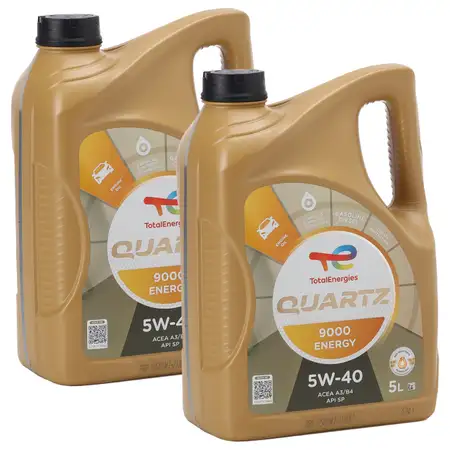 10L 10 Liter TOTAL QUARTZ 9000 ENERGY 5W-40 Motor&ouml;l &Ouml;l MB 229.5 VW 502/505.00