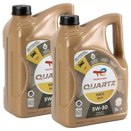 10L 10 Liter TOTAL QUARTZ INEA RCP 5W-30 Motor&ouml;l Stellantis FPW9.55535/03 PSA B71 2290