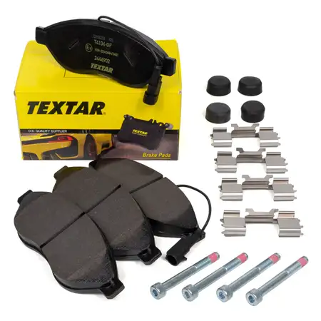 TEXTAR 2446902 Bremsbel&auml;ge + Warnsensor CITROEN Jumper FIAT Ducato PEUGEOT Boxer vorne