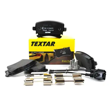 TEXTAR 2332602 Bremsbel&auml;ge + Sensor VW Multivan Transporter T5 T6 PR-2E3/2E4 hinten