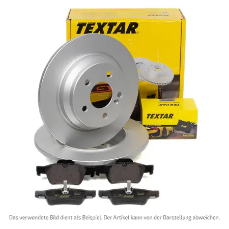 TEXTAR Bremsscheiben + Bremsbel&auml;ge MITSUBISHI Colt 6 / CZC SMART ForFour 454 hinten