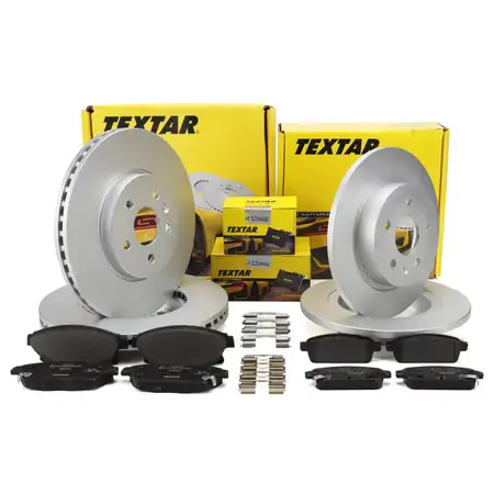 TEXTAR Bremsscheiben + Bel&auml;ge OPEL Mokka / X (J13) bis Fgst. CHEVROELT Trax vorne + hinten