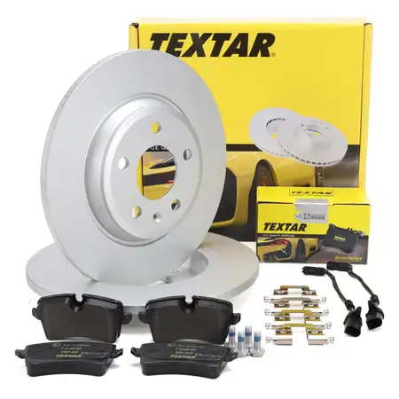 TEXTAR Bremsscheiben + Bremsbel&auml;ge + Sensor AUDI A6 C7 A7 4G PR-1KW/2EJ/1KY/1KZ/2EA hinten