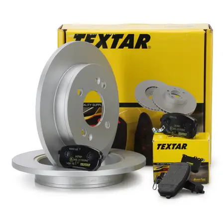 TEXTAR Bremsscheiben + Bel&auml;ge HYUNDAI i10 (PA) KIA Picanto (SA TA) hinten