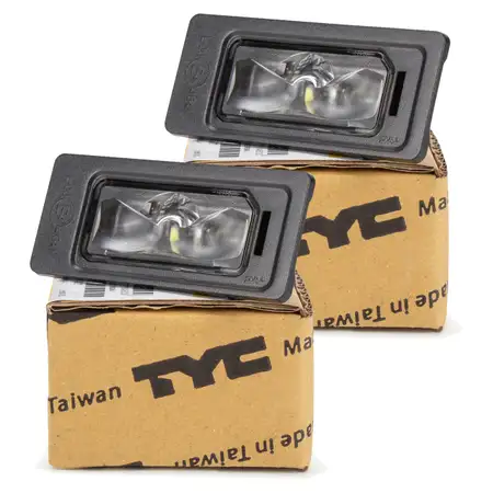 2x TYC LED Kennzeichenleuchte VW Golf 7 Tiguan Touran AUDI A3 A4 B9 A6 A7 Q3 Q7 5NA943021A