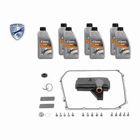 VAICO V10-3220 Getriebefilter Satz 7-Gang DSG DL501 0B5 + 7L Getriebe&ouml;l AUDI A4 A6 PORSCHE