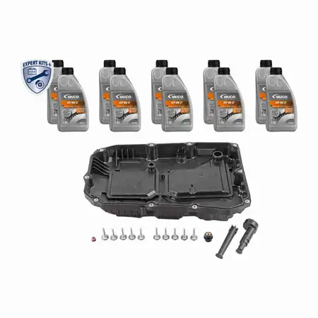 VAICO V30-2377 Getriebe&ouml;lwanne 9G-Tronic 236.17 + 10L Getriebe&ouml;l MERCEDES W205 W212 W213