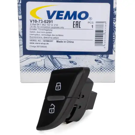 VEMO V10-73-0291 Schalter T&uuml;rverriegelung AUDI A4 B8 A5 8T vorne links 8K1962107A V10