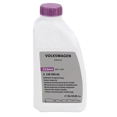 1L 1 Liter ORIGINAL VAG K&uuml;hlerfrostschutz FERTIGMIX Ready Mix G12 evo G12E050A2