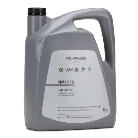 5L 5 Liter ORIGINAL VAG 5W-40 SPECIAL G Benzin Motor&ouml;l &Ouml;l 502.00 505.00 GS55502M4