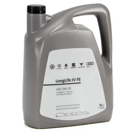 5L 5 Liter ORIGINAL VAG 0W-20 LONGLIFE IV FE Motor&ouml;l &Ouml;l 508/509.00 GS60577M4