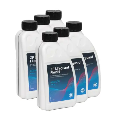 6L 6 Liter ZF PARTS Getriebe&ouml;l Automatikgetriebe&ouml;l LifeGuard FLUID 5 HP