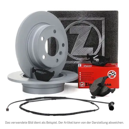 ZIMMERMANN Bremsscheiben + Bremsbel&auml;ge + Sensor AUDI A4 (8W B9) A5 (F5) hinten