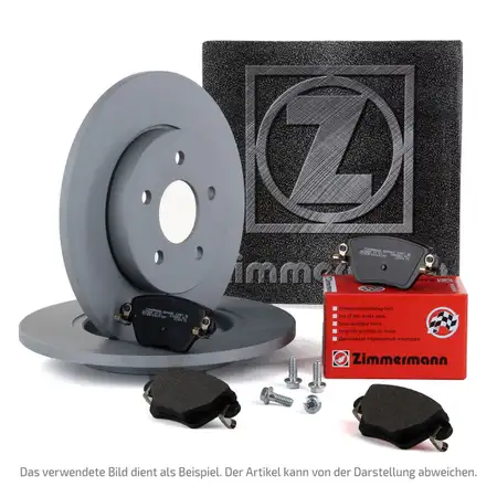 ZIMMERMANN Bremsscheiben + Bel&auml;ge VOLVO S60 II S80 II V60 I V70 III XC70 II hinten