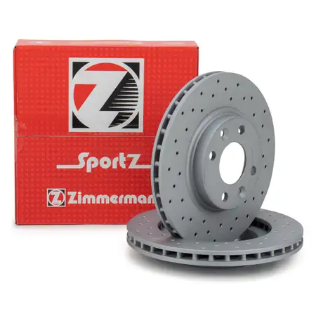 Zimmermann SPORT Bremsscheiben Satz RENAULT Clio 4 Twingo 3 SMART ForFour ForTwo vorne