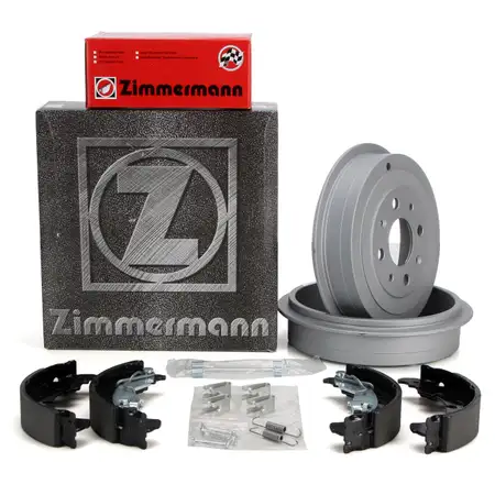 ZIMMERMANN Bremstrommeln + Bremsbacken OPEL Adam Corsa D FIAT Grande Punto / Evo hinten