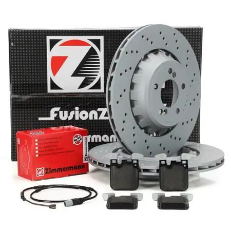 Zimmermann FORMULA Z Bremsscheiben + Bel&auml;ge + Wako BMW F87 M2 F80 M3 F82 F83 M4 hinten