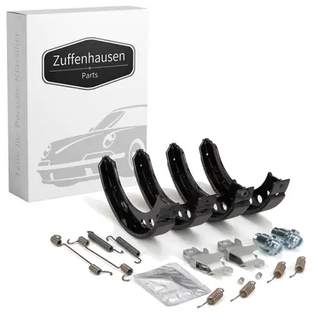 Bremsbacken + Zubeh&ouml;r Satz f&uuml;r PORSCHE 911 3.3 / SC Turbo 300/301/330 PS hinten