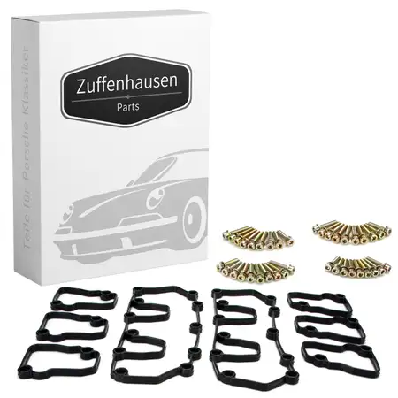 Ventildeckeldichtung + Schrauben Set f&uuml;r PORSCHE 993 Carrera / Turbo / GT2 unten oben