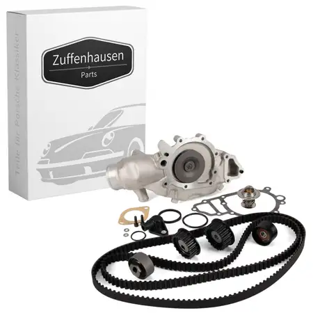 Zahnriemensatz + Wasserpumpe + Thermostat f&uuml;r PORSCHE 944 2.7 165 PS 11.1988-08.1989