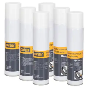 6x 400ml CARIPAR Reifenmontagespray Montagespray Demontage Spray