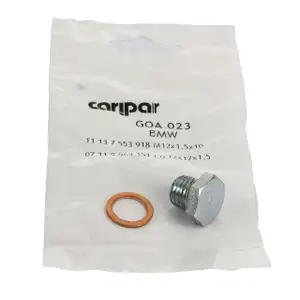 CARIPAR Ölablassschraube + Dichtring BMW 1er E81-88 3er E90-93 Z4 E85 E86 E89 11137553918