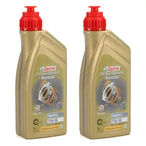 2L 2 Liter CASTROL TRANSMAX MANUAL TRANSAXLE 75W90 Schaltgetriebeöl API-GL4+ VW