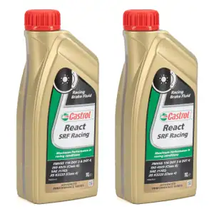 2L 2 Liter CASTROL REACT SRF Racing Motorsport Bremsflüssigkeit SAE J1703 FMVSS 116