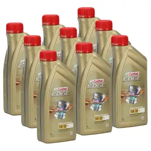 9L 9 Liter CASTROL Edge Motoröl ÖL 5W30 M BMW Longlife-04 MB 229.31/51/52