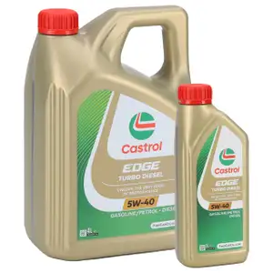 5L 5 Liter CASTROL EDGE TURBO DIESEL 5W-40 Motoröl MB 226.5 229.31/51 VW 505.00/.01